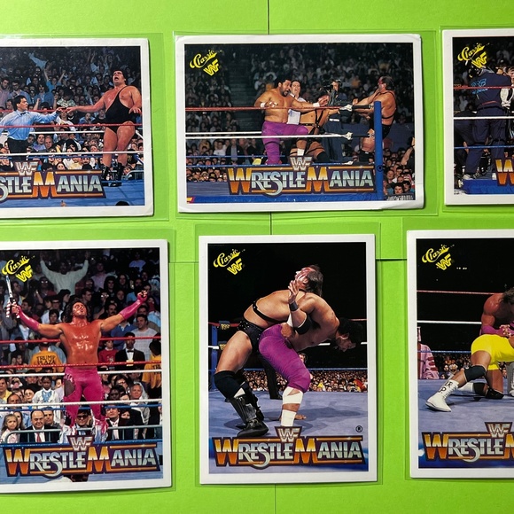 24 WWF WCW 90's Wrestling Trading Cards Classic Hulk Hogan Andre Giant Bret Hart - Picture 10 of 14